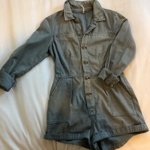 Free People Utility Romper